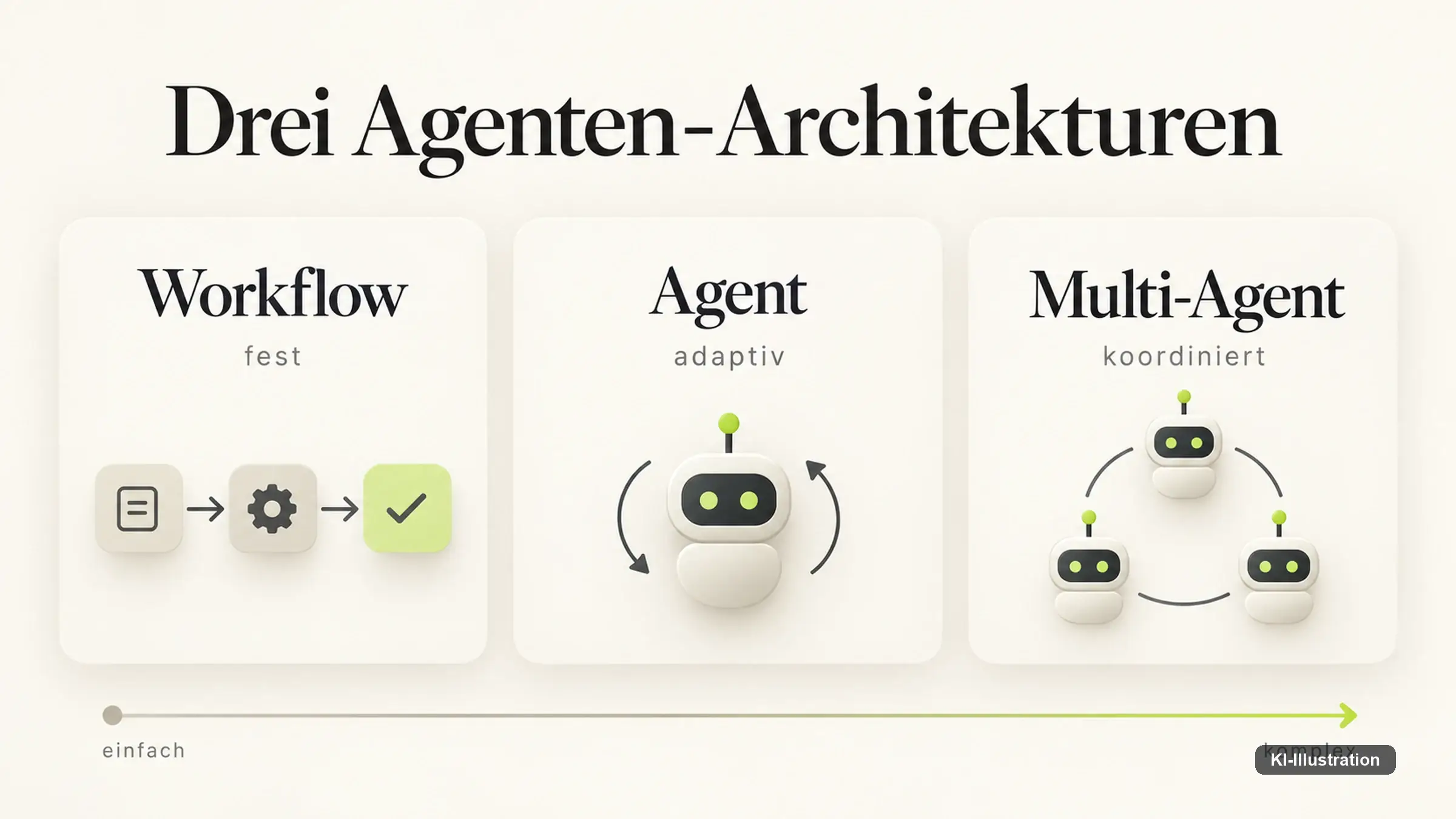 Ablaufgrafik mit vier Stationen vom Modell über Regelprüfung und Werkzeug bis zum Fachsystem, mit einem abzweigenden Stopp-Pfad