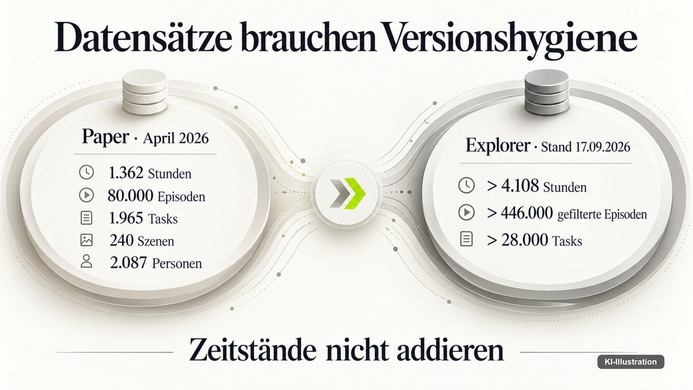 EgoVerse erscheint in aufeinanderfolgenden Fassungen mit Versionsstand statt als einmalige Veröffentlichung.